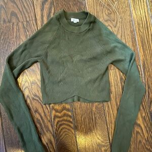 Garage X Small Dark Green Crop Top
